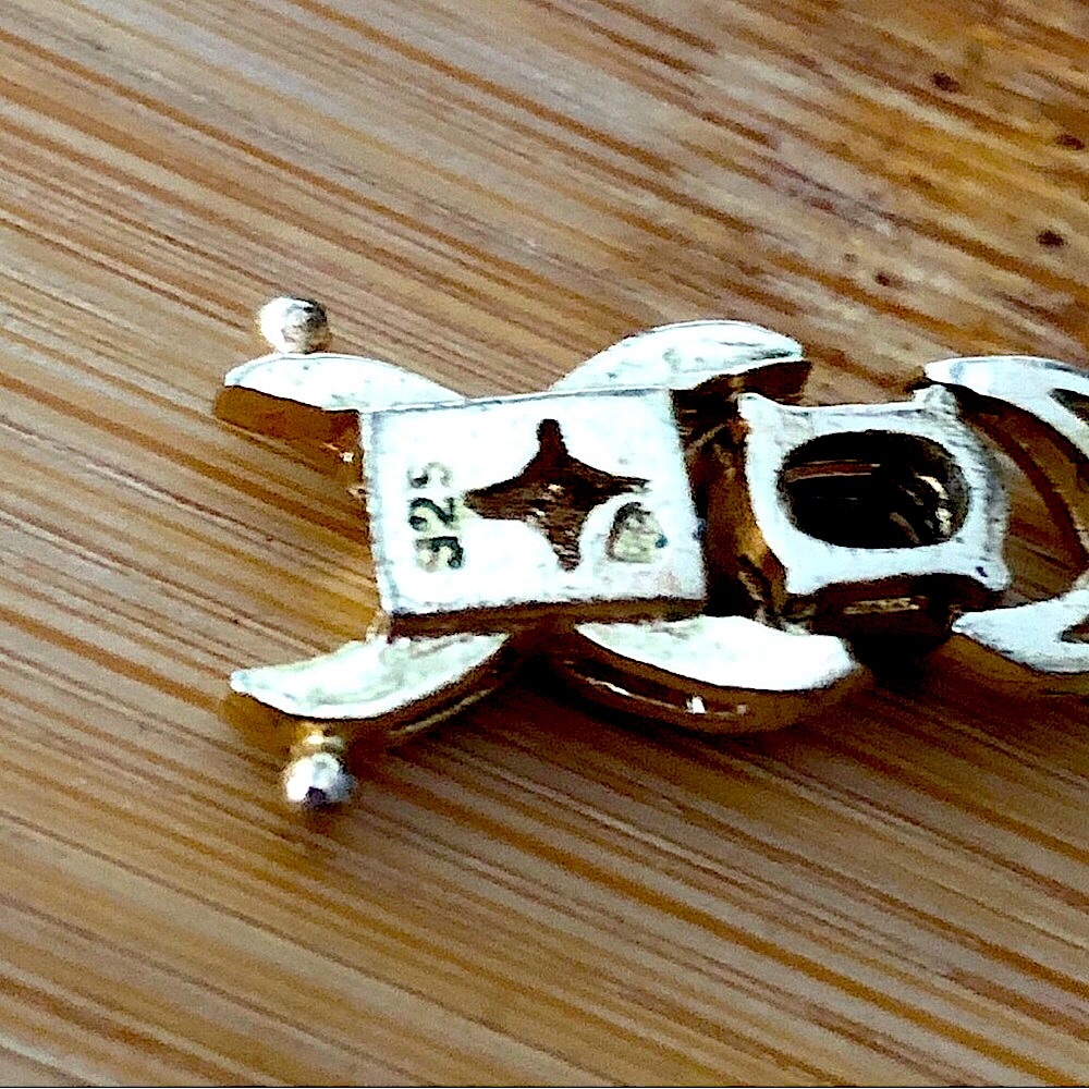 $178 Designer Gold on Sterling Amande Tennis Estate Necklace Hallmarked 925 - Picture 7 of 7